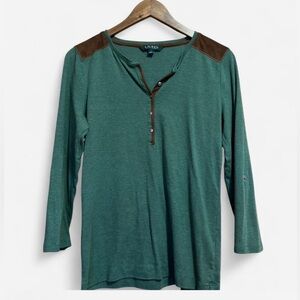 Ralph Lauren Green Henley Shirt